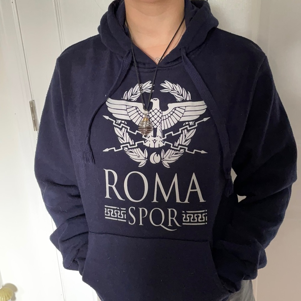 Navy sweatshirt Rome SPQR